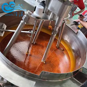电磁酱料炒锅 酱料加工成套设备 配料搅拌炒锅刮底均匀
