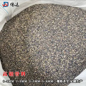 郑州伟达耐材高铝骨料供应 锅炉用耐火骨料 煅烧铝矾土骨料***生产