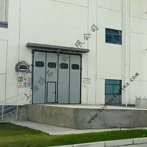 工业折叠门 一键开启更方便 顶石门业
