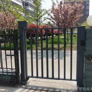 临沂人脸识别广告门 社区广告电动栅栏门 停车场栏杆机