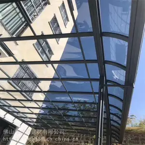 别墅铝合金雨棚厂家 阳台耐力板雨棚 铝合金遮阳棚
