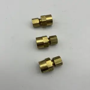 Mcmaster-carr50915K215用于空气和水的黄铜压缩管接头