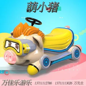万佳乐萌小猪蜗牛先生亲子儿童小型电瓶车消防车警车价格生产厂家