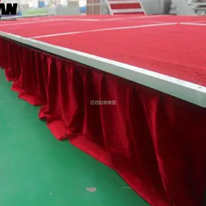 厂家酒店专用***折叠舞台 婚庆可移动升降带轮活动舞台架简易舞台