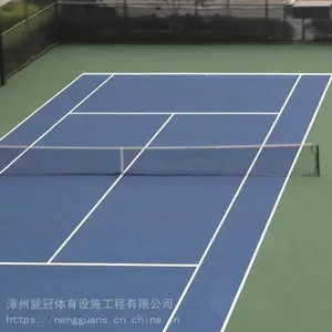 漳州网球场施工_运动球场翻新_网球场建设_围网灯光_硅pu丙烯酸场地施工_漳州能冠体育