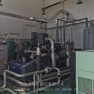 供应20立方30bar-35bar-40bar PET吹瓶水冷变频无油空压机