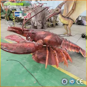 自贡仿真恐龙工厂 定制仿真龙虾仿真硅胶电动机模模型