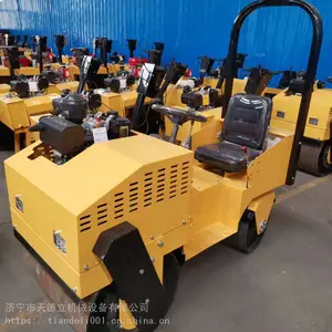 天德立850座驾式压路机 小双钢轮沥青路面压实机 柴油压路机实惠款