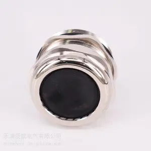 M60x2黄铜镀镍密封连接器固定头T型金属电缆接头防水接头