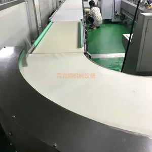 厂家百宜顺供应食品厂生产流水线不锈钢食品输送线食品带输送机