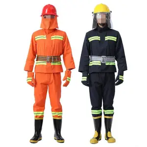 阻燃加厚灭火防护战斗救援防火服微型消防站全套装六件套