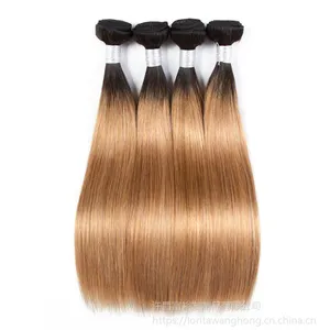 欧美假发 1B/27Aplus hair真人发发帘human hair bundles 工厂直销