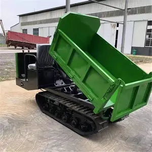 汇鹏工程用履带运输车 全地形山地车 小型履带式翻斗车