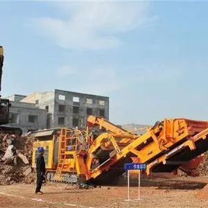 建筑垃圾移动破碎站 山东建筑垃圾破碎、筛选处理生产线