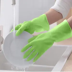 芮戈斯家用耐用PVC洗衣洗碗家务手套厨房加厚耐磨防水防油护手