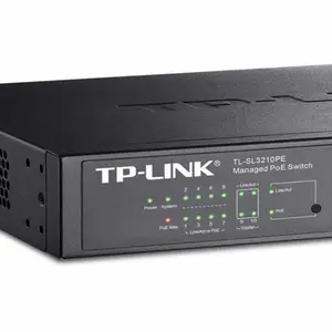 TP-LINK TL-SL3210PE 8口PoE交换机网管型VLAN链路冗余供电器模块