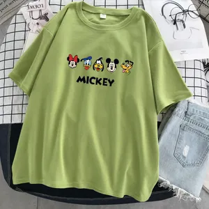广州沙河欧货新款欧洲站小衫米奇t恤2020衣服女ins超火短袖夏季大码上衣潮***T恤