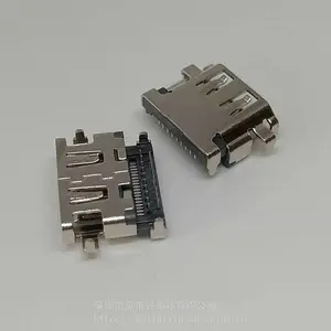 ����HDMI����ĸ��19PIN ����2.78mm 90�Ȳ�� ˫��DIP ����H2.78