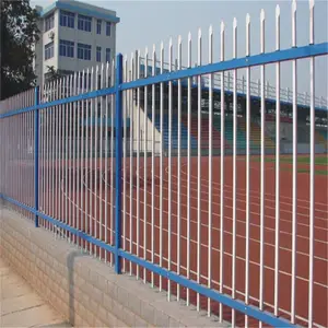 学校锌钢围墙护栏 厂房户外组装铁艺 锌钢护栏价格 尺寸可定制
