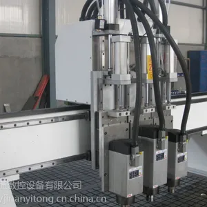 深圳厂家直销 木工全屋定制板式家具三工序开料机 三头雕刻机