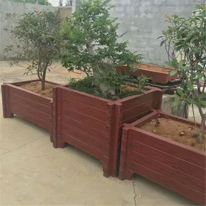 水泥仿木花箱 城市广场公园小区花盆 绿化带隔离成品组合式花槽