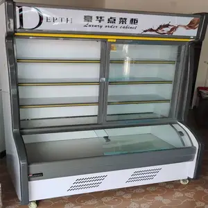 供应全钢铜管四门冰柜双机双温冷冻冷藏冰柜点