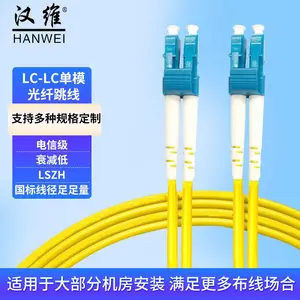 汉维(HANWEI)光纤跳线电信级万兆单模模双芯光纤跳线 HW-LC-LC-MM-3M