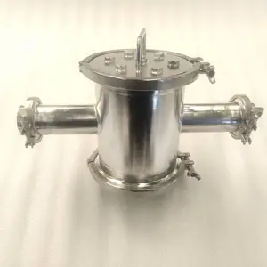定制RCYJ永磁液体管道除铁器 强磁卡箍式管道磁选器