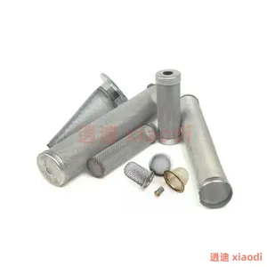 定制各种类型和网状不锈钢304 316丝网过滤器焊接管@带法兰过滤