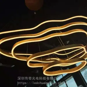 吊灯梯田吊灯 LED云朵 丘陵吊灯 中庭灯饰 定制大吊灯酒店大堂售楼部现代简约吊灯