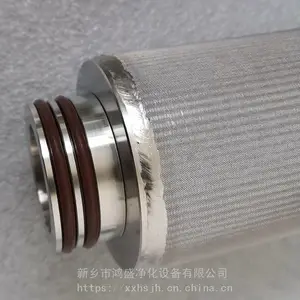 石化耐高温耐腐 蚀304 316不锈钢波纹折叠过滤芯 鸿盛净化可定制滤芯