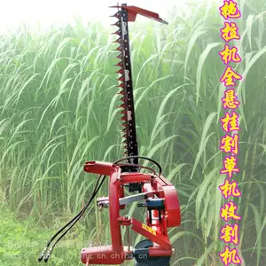 养殖牧草背负式割草机 四轮艾草自走式除草机 后置悬挂收割机