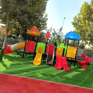 幼儿园大型户外塑料滑梯 幼儿园户外滑滑梯秋千组合