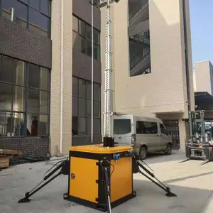 移动式应急照明升降灯YG6110 应急抢险作业灯 油电混合LED工作灯