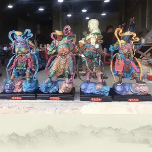 玻璃钢二十诸天佛像彩绘 生漆脱胎二十四尊天神像报价