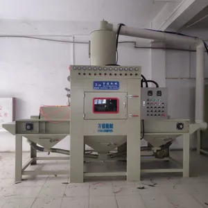 发热盘自动喷砂机 双工位自动喷砂机 底部瓶盖喷砂专用
