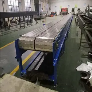 直行链板输送机 重吨型板链传送机 不锈钢平行传送带链板线