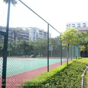 学校篮球场围网场地勾花防护网组装式铁丝网包塑围栏