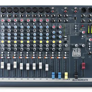 全国总代理艾伦赫赛 ZED60-14FX 14路带效果模拟调音台