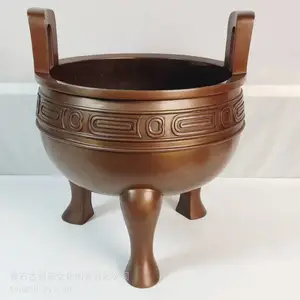 古铜都 铜鼎摆件 青铜器礼品 黄石特色礼品 商务礼品 铜工艺品 紫铜毛公鼎