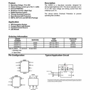 GMT���� G2620T11U LED������ѹ�任�� ����о���ӹ�Ӧ