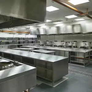 江门利满顺利酒店酒楼饭店餐厅商用不锈钢厨房设备生产厂家加工厨具
