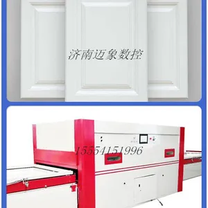 大负压全自动真空覆膜机 双工位移门橱柜门两用吸塑机