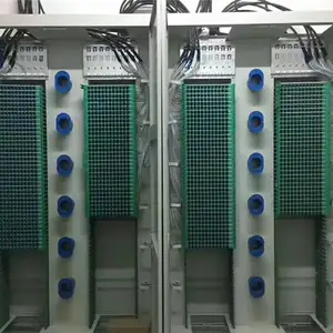 双排光纤配线架1440芯直插式光纤机柜 优质镀锌板喷塑配线架