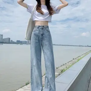 广州便宜女装牛仔裤韩版弹力小脚裤几元尾货牛仔裤清货便宜牛仔裤清