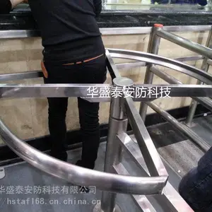 华盛泰车站单向转闸厂家、售票窗口一米排队机、售票窗口排队防逆行转闸、立柱十字转闸