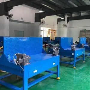 柯达实业 重型钳工装配台丨复合板台面配台虎钳装配工作台丨榉木台面机修钳工桌厂家供应