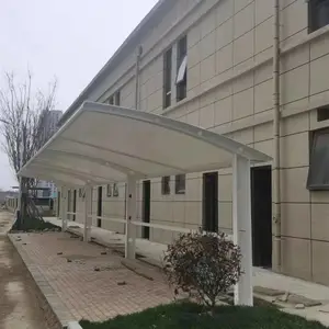 钢结构停车棚 耐力板车棚 充电桩车棚安装便捷 遮阳挡雨 膜结构车棚