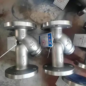 全冠船舶工业洗涤塔脱硫系统双相不锈钢Y型过滤器 美标150LB