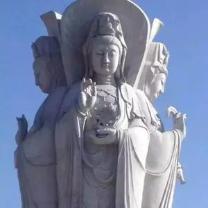 佛像东方古代人物花岗岩汉白玉石材石雕手工工艺品观音罗汉
